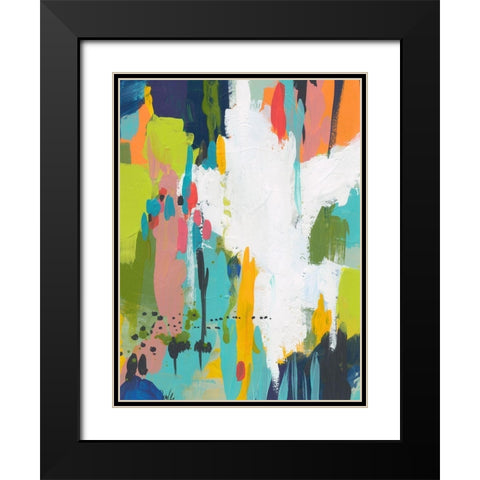 Summer Field Black Modern Wood Framed Art Print with Double Matting by Weiss, Jan