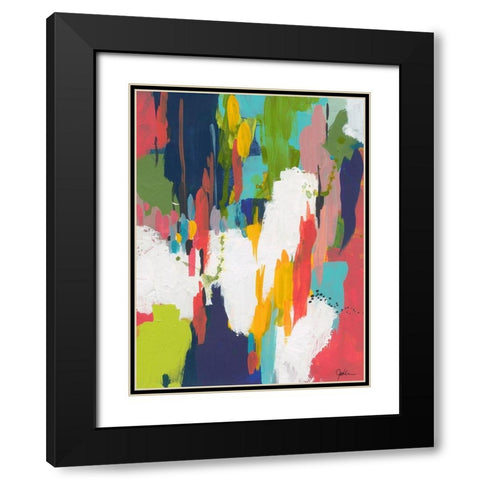 Winter Field Black Modern Wood Framed Art Print with Double Matting by Weiss, Jan