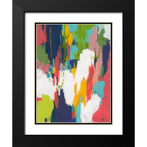 Winter Field Black Modern Wood Framed Art Print with Double Matting by Weiss, Jan