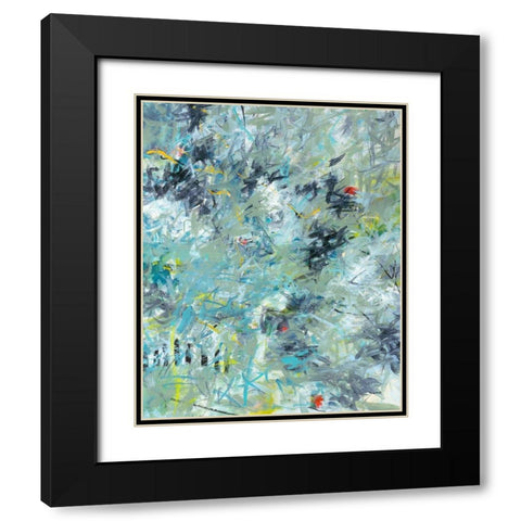 Winter Window Black Modern Wood Framed Art Print with Double Matting by Weiss, Jan