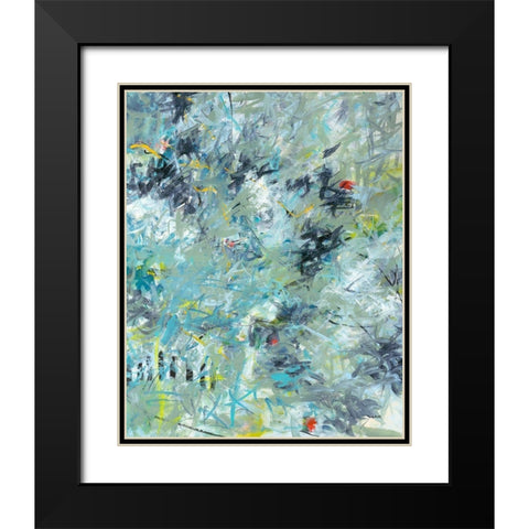 Winter Window Black Modern Wood Framed Art Print with Double Matting by Weiss, Jan