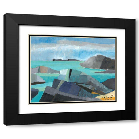Carmel Central Coast Black Modern Wood Framed Art Print with Double Matting by Weiss, Jan