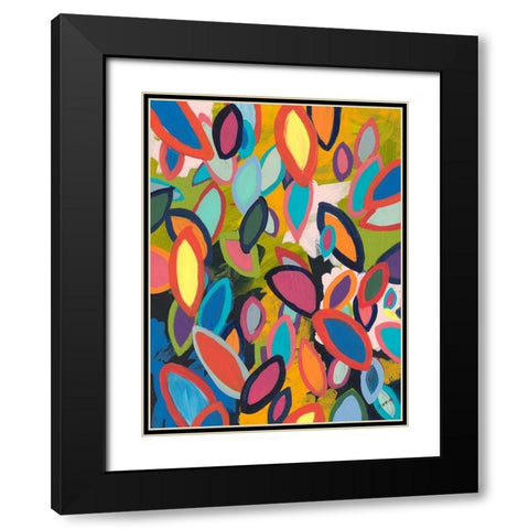 Forest Floor No. 2 Black Modern Wood Framed Art Print with Double Matting by Weiss, Jan