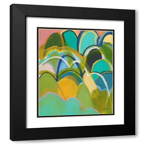 Break On Through No. 1 Black Modern Wood Framed Art Print with Double Matting by Weiss, Jan