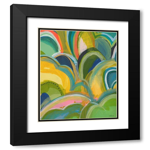 Break On Through No. 2 Black Modern Wood Framed Art Print with Double Matting by Weiss, Jan