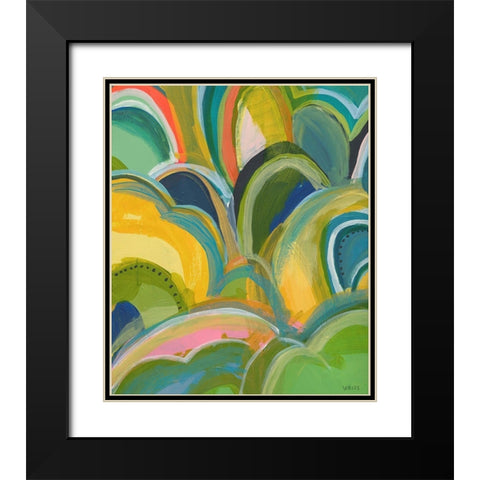 Break On Through No. 2 Black Modern Wood Framed Art Print with Double Matting by Weiss, Jan