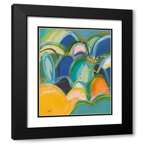 Break On Through No. 3 Black Modern Wood Framed Art Print with Double Matting by Weiss, Jan