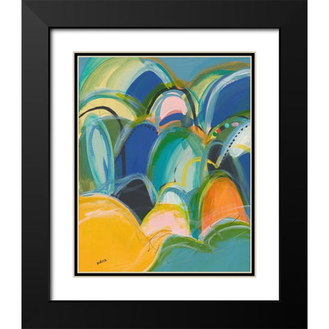 Break On Through No. 3 Black Modern Wood Framed Art Print with Double Matting by Weiss, Jan