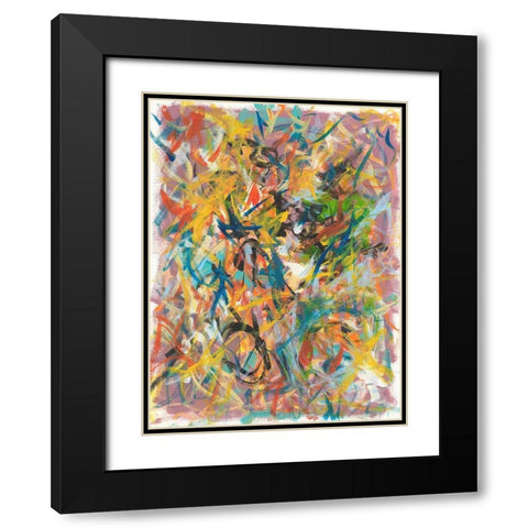 Inside Out No. 2 Black Modern Wood Framed Art Print with Double Matting by Weiss, Jan