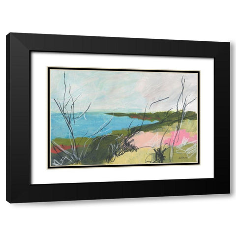 To The Sea No. 1 Black Modern Wood Framed Art Print with Double Matting by Weiss, Jan