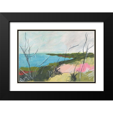 To The Sea No. 1 Black Modern Wood Framed Art Print with Double Matting by Weiss, Jan