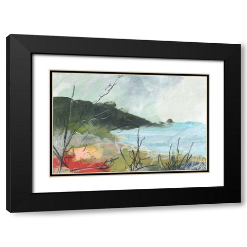 Wandering No. 2 Black Modern Wood Framed Art Print with Double Matting by Weiss, Jan