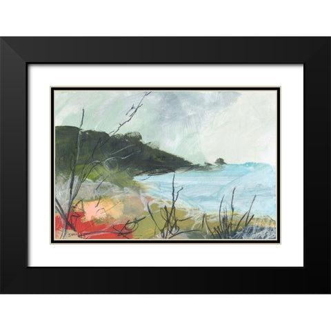 Wandering No. 2 Black Modern Wood Framed Art Print with Double Matting by Weiss, Jan