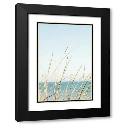 White Oceans 67 Black Modern Wood Framed Art Print with Double Matting by Winstanley, Ian