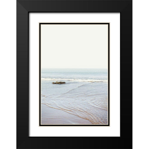 White Oceans 65 Black Modern Wood Framed Art Print with Double Matting by Winstanley, Ian