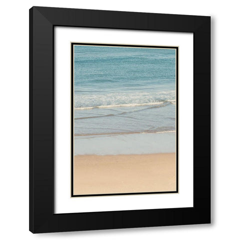 White Oceans 59 Black Modern Wood Framed Art Print with Double Matting by Winstanley, Ian