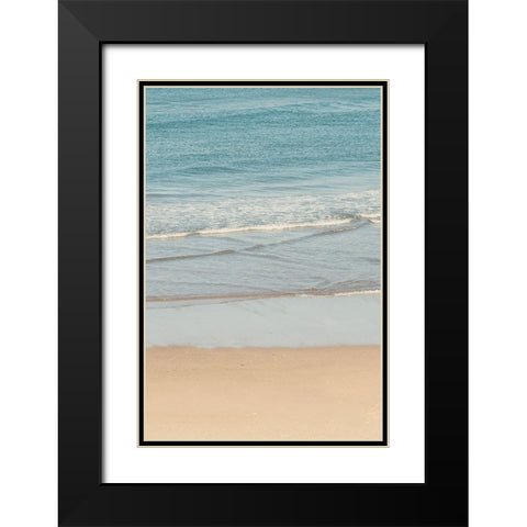 White Oceans 59 Black Modern Wood Framed Art Print with Double Matting by Winstanley, Ian