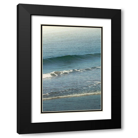 White Oceans 57 Black Modern Wood Framed Art Print with Double Matting by Winstanley, Ian