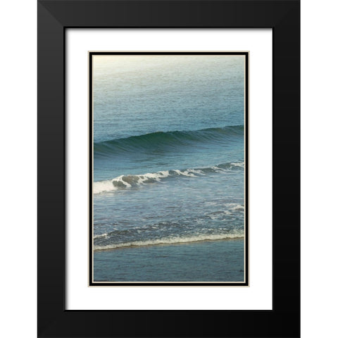 White Oceans 57 Black Modern Wood Framed Art Print with Double Matting by Winstanley, Ian