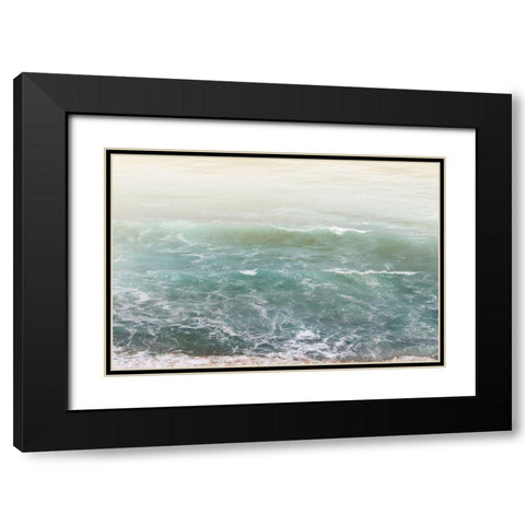 White Oceans 4 Black Modern Wood Framed Art Print with Double Matting by Winstanley, Ian