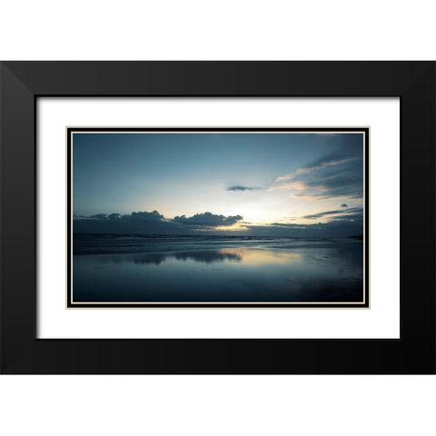 Ocean 23 Black Modern Wood Framed Art Print with Double Matting by Winstanley, Ian