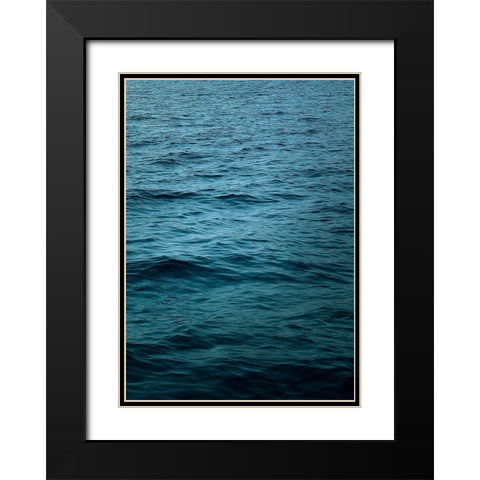 Ocean 15 Black Modern Wood Framed Art Print with Double Matting by Winstanley, Ian