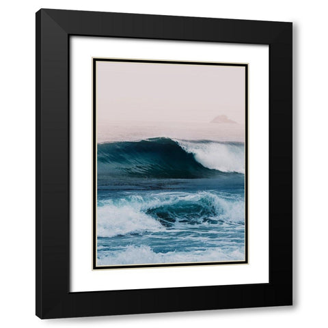 Ocean 14 Black Modern Wood Framed Art Print with Double Matting by Winstanley, Ian