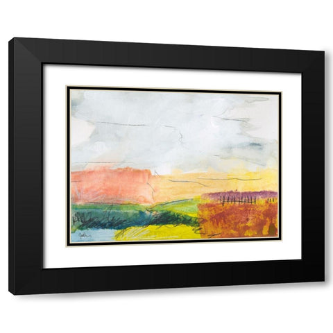 Belonging No. 1 Black Modern Wood Framed Art Print with Double Matting by Weiss, Jan
