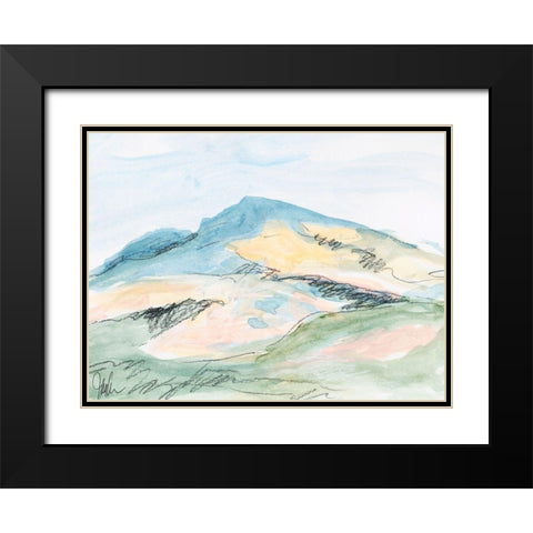 Mt. Diablo No. 2 Black Modern Wood Framed Art Print with Double Matting by Weiss, Jan