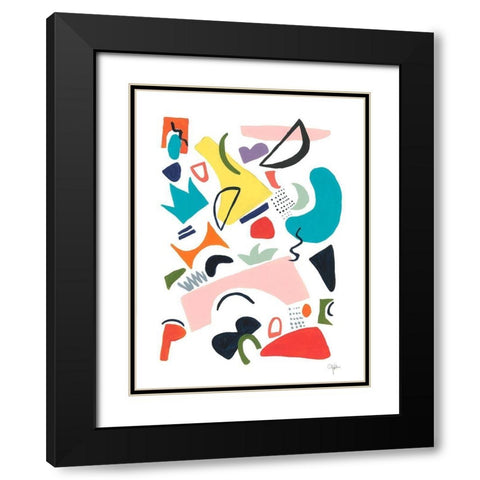 Atomic Ranch No. 1 Black Modern Wood Framed Art Print with Double Matting by Weiss, Jan