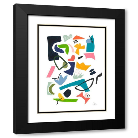Atomic Ranch No. 2 Black Modern Wood Framed Art Print with Double Matting by Weiss, Jan