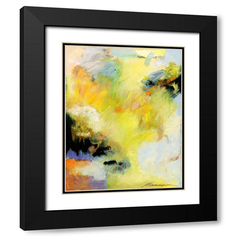 Radiance Black Modern Wood Framed Art Print with Double Matting by Wild, Beau