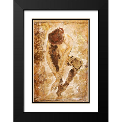 Repose Black Modern Wood Framed Art Print with Double Matting by Wiley, Marta