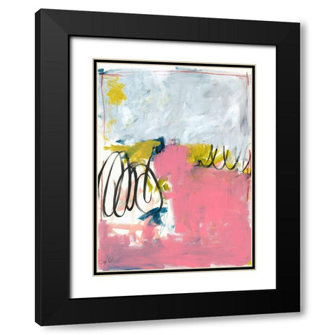 All Was Said and Done No. 1 Black Modern Wood Framed Art Print with Double Matting by Weiss, Jan