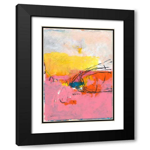 All Was Said and Done No. 2 Black Modern Wood Framed Art Print with Double Matting by Weiss, Jan