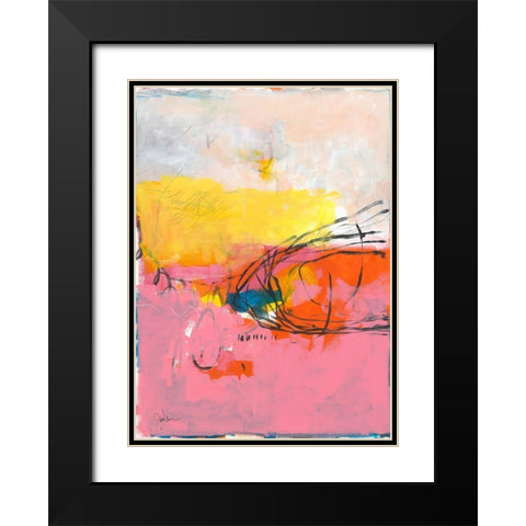 All Was Said and Done No. 2 Black Modern Wood Framed Art Print with Double Matting by Weiss, Jan