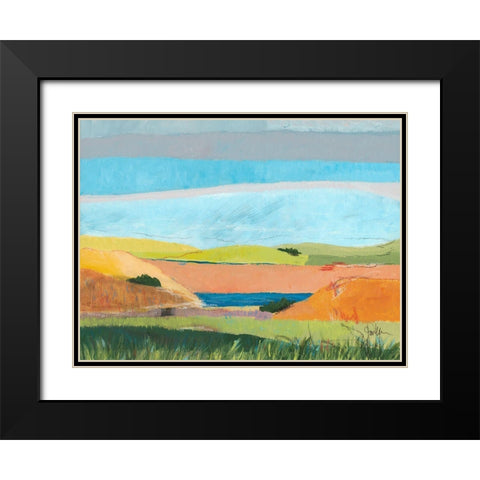 Of Independent Hues Black Modern Wood Framed Art Print with Double Matting by Weiss, Jan