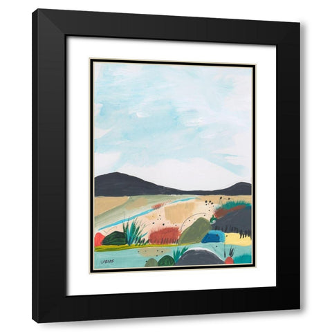 Leaving Behind 1 Black Modern Wood Framed Art Print with Double Matting by Weiss, Jan