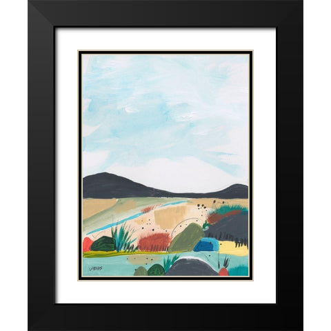 Leaving Behind 1 Black Modern Wood Framed Art Print with Double Matting by Weiss, Jan