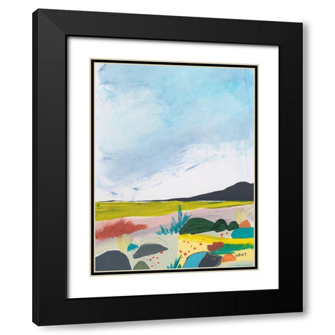 Leaving Behind 2 Black Modern Wood Framed Art Print with Double Matting by Weiss, Jan