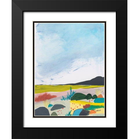 Leaving Behind 2 Black Modern Wood Framed Art Print with Double Matting by Weiss, Jan