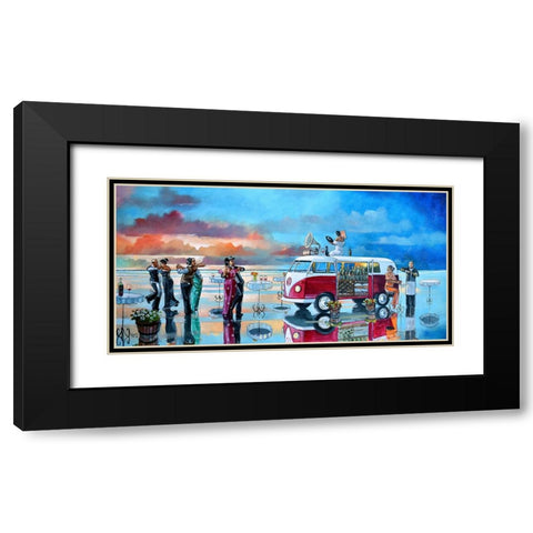 The Last Dance II Black Modern Wood Framed Art Print with Double Matting by West, Ronald