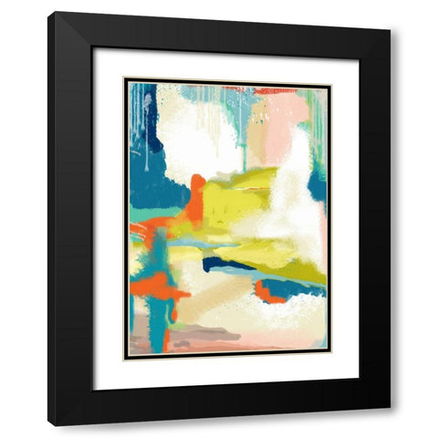 Deconstructed Landscape 2 Black Modern Wood Framed Art Print with Double Matting by Weiss, Jan
