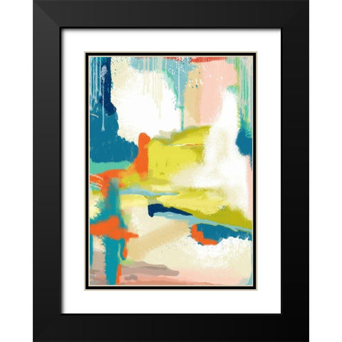 Deconstructed Landscape 2 Black Modern Wood Framed Art Print with Double Matting by Weiss, Jan