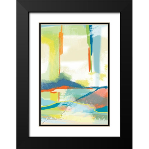Deconstructed Landscape 4 Black Modern Wood Framed Art Print with Double Matting by Weiss, Jan