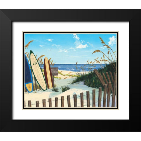 Beach Access Black Modern Wood Framed Art Print with Double Matting by Westmoreland, Scott