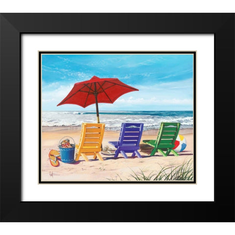 Beachy Keen Black Modern Wood Framed Art Print with Double Matting by Westmoreland, Scott