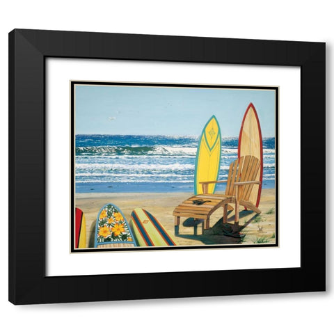 Board Meeting Black Modern Wood Framed Art Print with Double Matting by Westmoreland, Scott