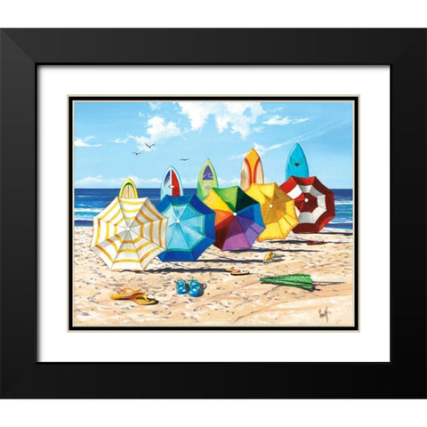 Brellas and Boards Black Modern Wood Framed Art Print with Double Matting by Westmoreland, Scott