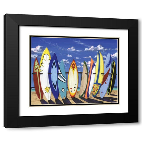 Group Hug Black Modern Wood Framed Art Print with Double Matting by Westmoreland, Scott